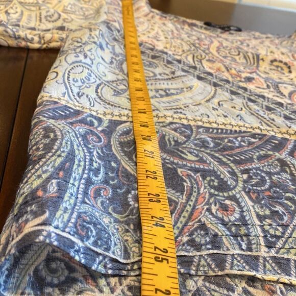 Sharagano Women’s Popover Paisley Gauzy Top Size XL - Picture 7 of 11